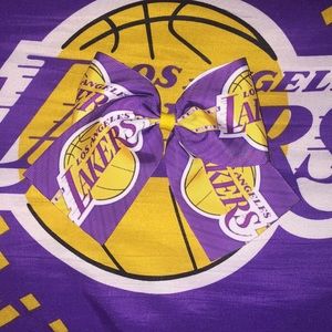 Los Angeles Lakers hair bow
